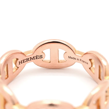 エルメス HERMES シェーヌダンクル アンシェネ PM ピンクゴールド K18PG #51(JP11) リング 指輪 750 PG 11号