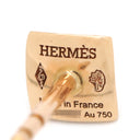 エルメス HERMES エルメス クルー ドゥ H ダイヤ ピンクゴールド K18PG ダイヤモンド ピアス 750AU 18K