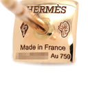 エルメス HERMES エルメス クルー ドゥ H ダイヤ ピンクゴールド K18PG ダイヤモンド ピアス 750AU 18K