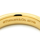 ティファニー Tiffany & Co フラットバンド イエローゴールド K18YG リング 指輪 T＆Co. AU750 18金 YG 7.5号