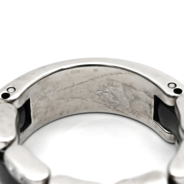 シャネル CHANEL ウルトラ コレクション MM ダイヤリング J2637 ブラックXホワイトゴールド K18WG セラミック ダイヤモンド T51(JP11) リング 指輪 黒 18K AU750 11.5号