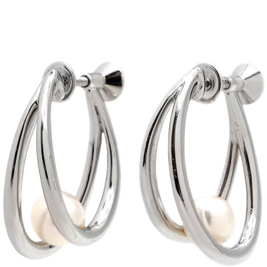 ミキモト MIKIMOTO パール シルバー シルバー パール イヤリング MIKIMOTO ホワイト