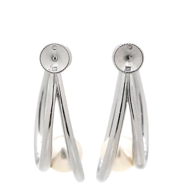 ミキモト MIKIMOTO パール シルバー シルバー パール イヤリング MIKIMOTO ホワイト