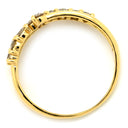 ノンブランド NON BRAND ダイヤリング イエローゴールド K18YG ダイヤモンド リング 指輪 10P 10粒 10号