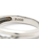 ノンブランド NON BRAND ダイヤリング プラチナシルバー Pt900 ダイヤモンド リング 指輪 8石 8粒 9号