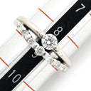 ノンブランド NON BRAND ダイヤリング プラチナシルバー Pt900 ダイヤモンド リング 指輪 8石 8粒 9号