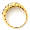 ノンブランド NON BRAND ダイヤリング イエローゴールド K18YG ダイヤモンド リング 指輪 14号