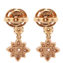 グッチ GUCCI GG フローラ ドロップ ピンクゴールド K18PG ダイヤモンド ピアス Au750 GG 花モチーフ ダイヤモンド