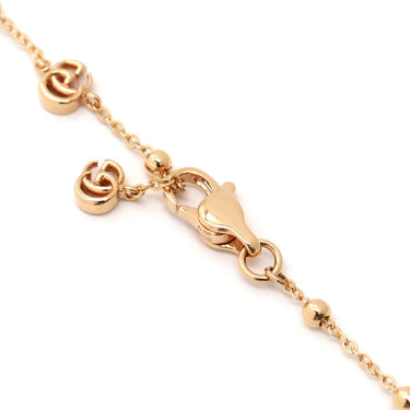 グッチ GUCCI GG フローラ ピンクゴールド K18PG ダイヤモンド ネックレス Au750 GG 花モチーフ ダイヤモンド