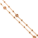 グッチ GUCCI GG フローラ ピンクゴールド K18PG ダイヤモンド ネックレス Au750 GG 花モチーフ ダイヤモンド