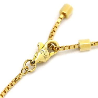 グッチ GUCCI リンクトゥラブ イエローゴールド K18YG グリーントルマリン ブレスレット Au750 18K バゲット トルマリン