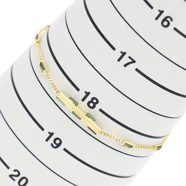 グッチ GUCCI リンクトゥラブ イエローゴールド K18YG グリーントルマリン ブレスレット Au750 18K バゲット トルマリン