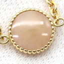 クリスチャン・ディオール Christian Dior ローズ デ ヴァン チェーンリング パールホワイト×ローズゴールド K18RG ダイヤモンド ピンクマザーオブパール #45(JP5) リング 指輪 750 RG ピンクシェル ダイヤ 1P 6号