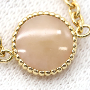 クリスチャン・ディオール Christian Dior ローズ デ ヴァン チェーンリング パールホワイト×ローズゴールド K18RG ダイヤモンド ピンクマザーオブパール #45(JP5) リング 指輪 750 RG ピンクシェル ダイヤ 1P 6号