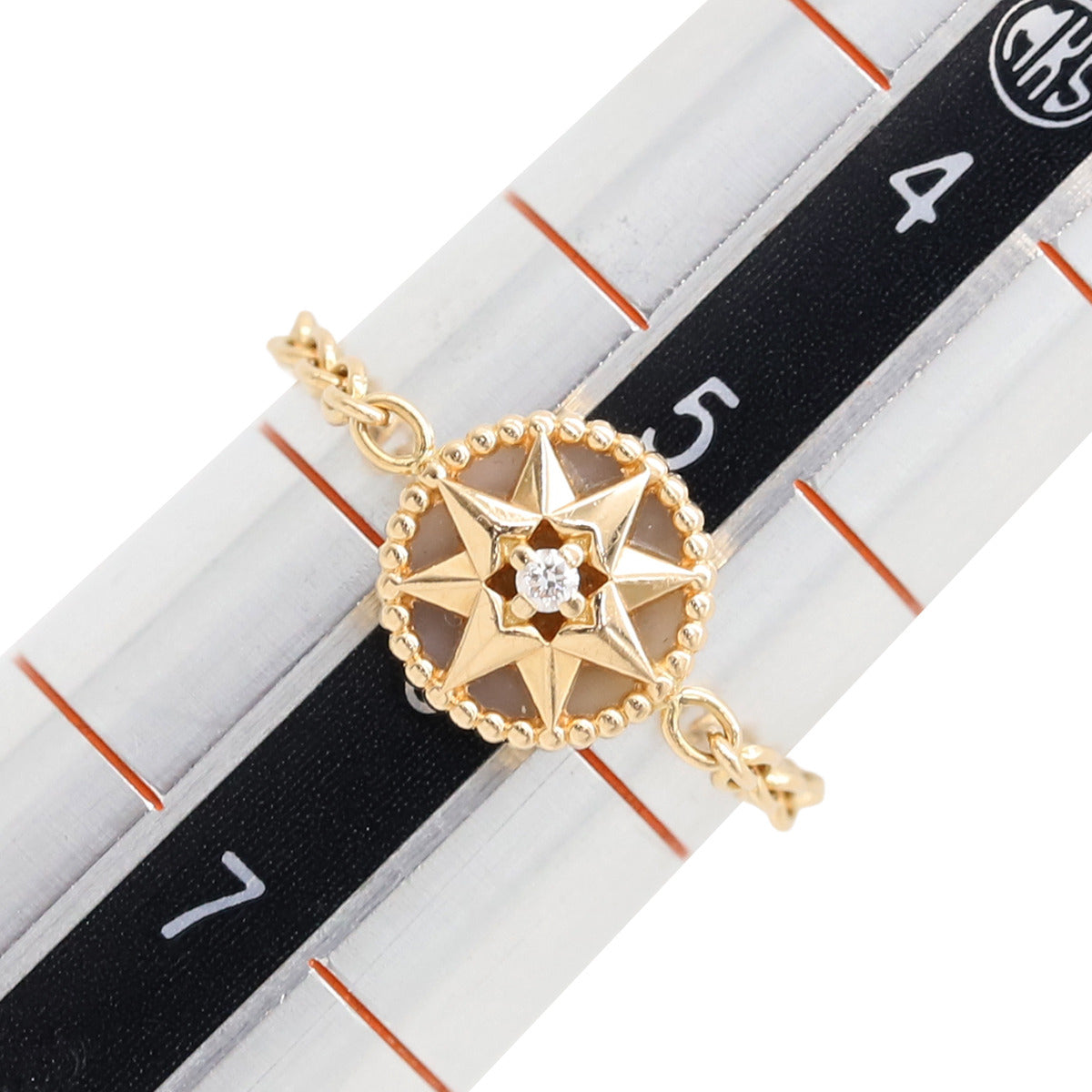 Dior ゴールドトーン チェーンリング クリスチャンディオールミミローズ チェーンリング ダイヤ #47