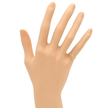 クリスチャン・ディオール Christian Dior ローズ デ ヴァン チェーンリング パールホワイト×ローズゴールド K18RG ダイヤモンド ピンクマザーオブパール #45(JP5) リング 指輪 750 RG ピンクシェル ダイヤ 1P 6号