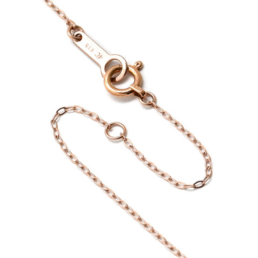 4℃ 4℃ ピンクゴールド K18PG ダイヤモンド ネックレス Au750 K18 PG 1P 一粒 ダイヤ