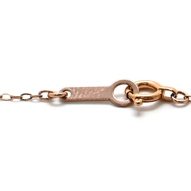 4℃ 4℃ ピンクゴールド K18PG ダイヤモンド ネックレス Au750 K18 PG 1P 一粒 ダイヤ