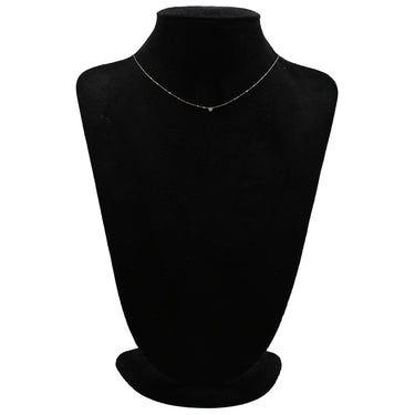 4℃ 4℃ ピンクゴールド K18PG ダイヤモンド ネックレス Au750 K18 PG 1P 一粒 ダイヤ