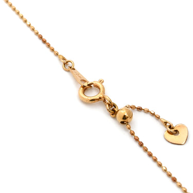 ノンブランド NON BRAND ハート ダイヤ ピンクゴールド K18PG ダイヤモンド ネックレス 18K 750 18金