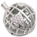 ラザール ダイヤモンド LAZARE DIAMOND ラザール キャプラン 100周年 アース ペンダントトップ プラチナシルバー Pt950 ダイヤモンド ペンダントトップ 地球儀