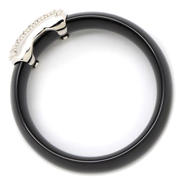 ノンブランド NON BRAND ダイヤリング ホワイトゴールド K18WG ダイヤモンド セラミック リング 指輪 Au750 K18 WG 21号