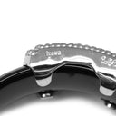 ノンブランド NON BRAND ダイヤリング ホワイトゴールド K18WG ダイヤモンド セラミック リング 指輪 Au750 K18 WG 21号