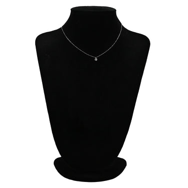 ノンブランド NON BRAND ダイヤペンダント プラチナシルバー Pt900 ダイヤモンド Pt850(チェーン) ネックレス 1P 1粒