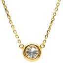 ノンブランド NON BRAND ダイヤペンダント イエローゴールド K18YG ダイヤモンド ネックレス 750 18K 1P 1粒