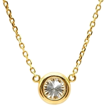 ノンブランド NON BRAND ダイヤペンダント イエローゴールド K18YG ダイヤモンド ネックレス 750 18K 1P 1粒