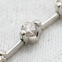 ノンブランド NON BRAND ダイヤ ペンダント プラチナシルバー Pt850 ダイヤモンド ネックレス 8P 8粒 ドロップ