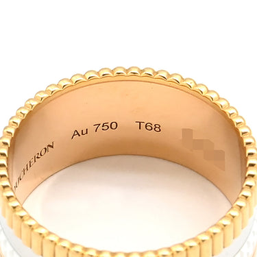 ブシュロン BOUCHERON キャトル クラシック ホワイト ラージ 4カラー K18YG K18WG K18PG ホワイトセラミック ＃68 リング 指輪 K18 Au750 27.5号