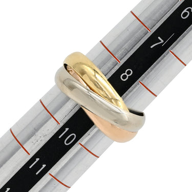 カルティエ Cartier トリニティ クラシック ホワイトゴールド×イエローゴールド×ピンクゴールド K18WG K18YG K18PG #49(JP9) リング 指輪 3連 3カラー 9号