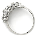 ノンブランド NON BRAND ダイヤリング プラチナシルバー Pt900 ダイヤモンド リング 指輪 フラワーモチーフ 11号