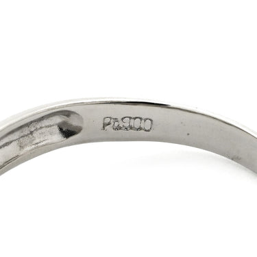 ノンブランド NON BRAND ダイヤリング プラチナシルバー Pt900 ダイヤモンド リング 指輪 フラワーモチーフ 11号