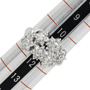 ノンブランド NON BRAND ダイヤリング プラチナシルバー Pt900 ダイヤモンド リング 指輪 フラワーモチーフ 11号