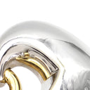 ブルガリ BVLGARI アブラッチオ シルバー×ゴールド×ブラウン K18WG K18YG レザー チョーカー 750 18金