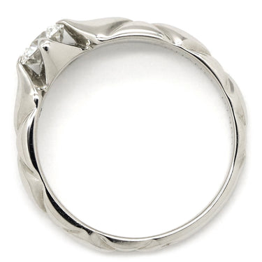 シャネル CHANEL マトラッセ J2038 プラチナシルバー Pt950 ダイヤモンド #46(JP6) リング 指輪 Pt プラチナ ダイヤモンド 1P 6号