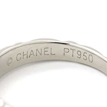シャネル CHANEL マトラッセ J2038 プラチナシルバー Pt950 ダイヤモンド #46(JP6) リング 指輪 Pt プラチナ ダイヤモンド 1P 6号