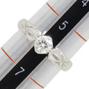 シャネル CHANEL マトラッセ J2038 プラチナシルバー Pt950 ダイヤモンド #46(JP6) リング 指輪 Pt プラチナ ダイヤモンド 1P 6号