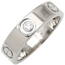 カルティエ Cartier ラブリング ハーフダイヤ B4032500 ホワイトゴールド K18WG ダイヤモンド #56(JP16) リング 指輪 LOVE Ring 750 18K 3P ダイヤモンド 16号