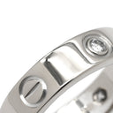 カルティエ Cartier ラブリング ハーフダイヤ B4032500 ホワイトゴールド K18WG ダイヤモンド #56(JP16) リング 指輪 LOVE Ring 750 18K 3P ダイヤモンド 16号