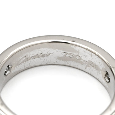 カルティエ Cartier ラブリング ハーフダイヤ B4032500 ホワイトゴールド K18WG ダイヤモンド #56(JP16) リング 指輪 LOVE Ring 750 18K 3P ダイヤモンド 16号