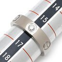カルティエ Cartier ラブリング ハーフダイヤ B4032500 ホワイトゴールド K18WG ダイヤモンド #56(JP16) リング 指輪 LOVE Ring 750 18K 3P ダイヤモンド 16号