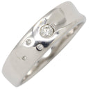 ノンブランド NON BRAND ダイヤリング ホワイトゴールド K18WG ダイヤモンド リング 指輪 4P 17.5号