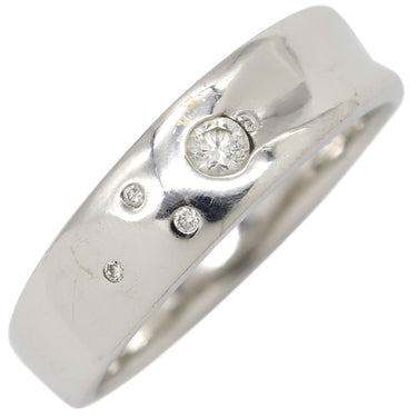 ノンブランド NON BRAND ダイヤリング ホワイトゴールド K18WG ダイヤモンド リング 指輪 4P 17.5号