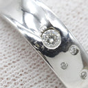 ノンブランド NON BRAND ダイヤリング ホワイトゴールド K18WG ダイヤモンド リング 指輪 4P 17.5号