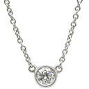 ティファニー Tiffany & Co バイザヤード シングルダイヤモンド ペンダント プラチナシルバー Pt950 ダイヤモンド ネックレス Pt T&Co. 1石 エルサペレッティ