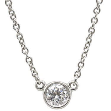 ティファニー Tiffany & Co バイザヤード シングルダイヤモンド ペンダント プラチナシルバー Pt950 ダイヤモンド ネックレス Pt T&Co. 1石 エルサペレッティ