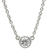 ティファニー Tiffany & Co バイザヤード シングルダイヤモンド ペンダント プラチナシルバー Pt950 ダイヤモンド ネックレス Pt T&Co. 1石 エルサペレッティ